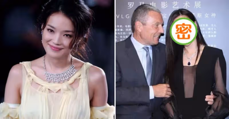 舒淇越來越有女人味，穿黑色連衣裙高級大氣，美得讓人移不開眼，看旁邊老外表情就知道了