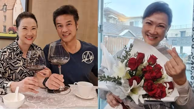 洪慧芳踏上釜山電影節開幕禮紅毯　鄭各評樂當「背後的男人」