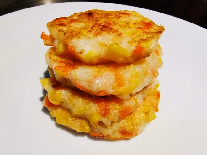 寶寶輔食-蔬菜蝦餅