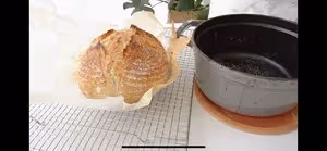 免揉全麥鄉村麵包，無油無糖