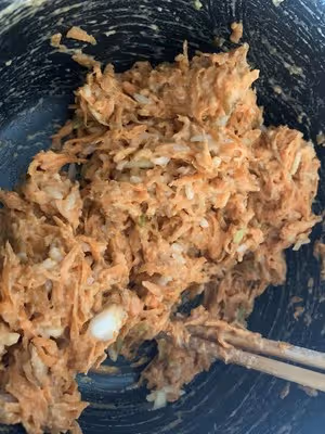 酥脆的胡蘿蔔丸子