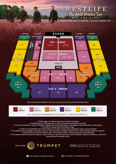 Westlife 明年2月連續兩天攻馬開唱！