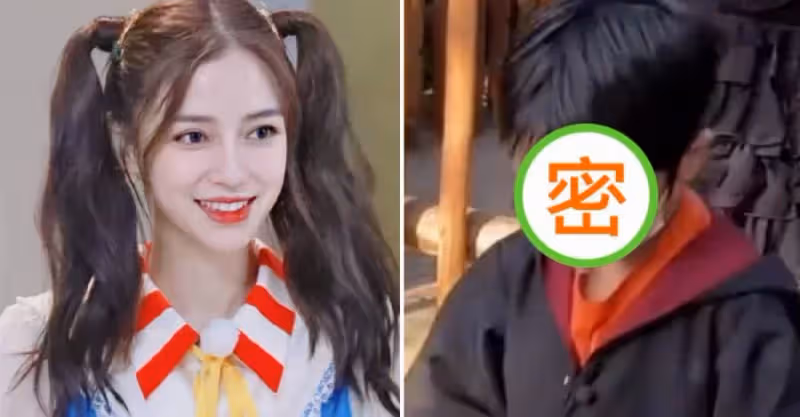 5歲小海綿被曝光正面照！身高已過楊穎的腰部，「精緻五官+白皙膚色」顏值出眾，網友驚呼：簡直迷你版黃曉明