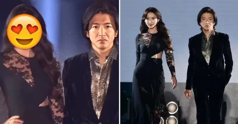 48歲林志玲「日本復出首秀」！一襲蕾絲裙同框木村拓哉，風情美艷太有CP感