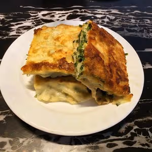 生煎韭菜饃