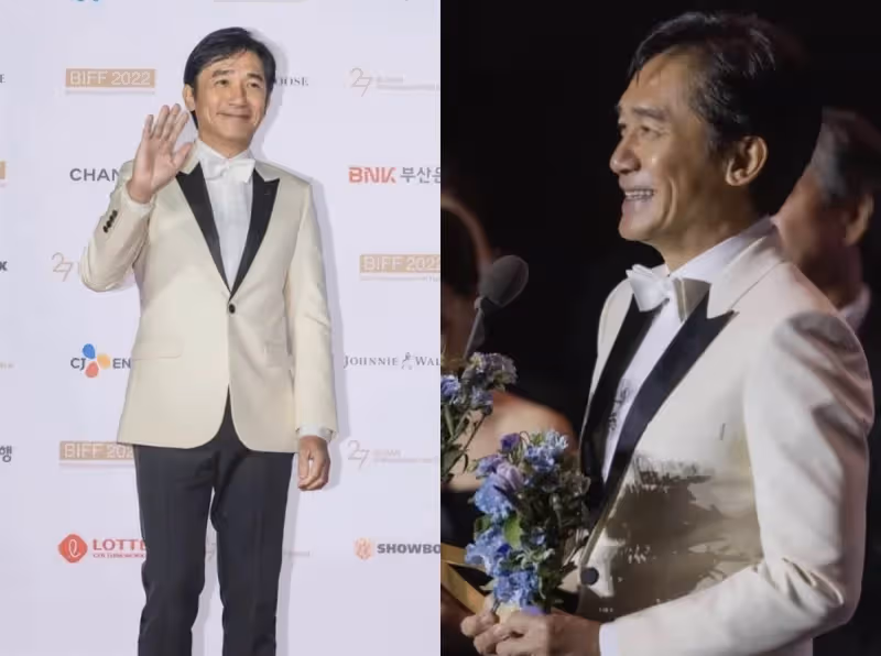 不愧是娛樂圈模範夫妻!劉嘉玲與梁朝偉參加晚宴,呈現「望夫眼」,含情脈脈全是愛