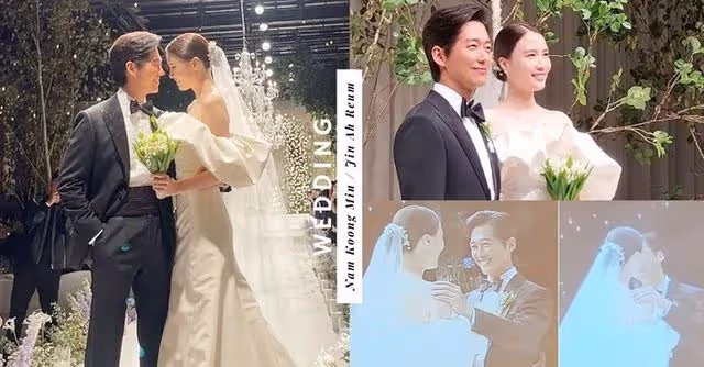 南宮珉陳雅凜婚禮公開!新郎親吻新娘畫面太美好啦,她感動落淚
