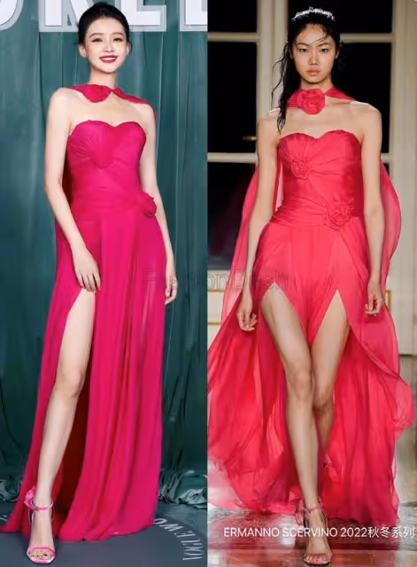 VOGUE女明星紅毯:孫怡豪放,周冬雨乾癟,娜扎擠出腋下贅肉