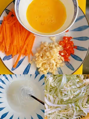包菜粉絲炒雞蛋