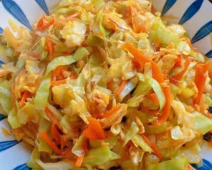 包菜粉絲炒雞蛋
