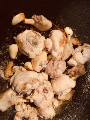 香菇板栗燒雞腿