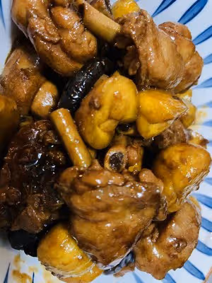 香菇板栗燒雞腿