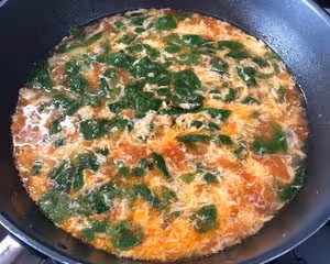 西紅柿雞蛋青菜湯