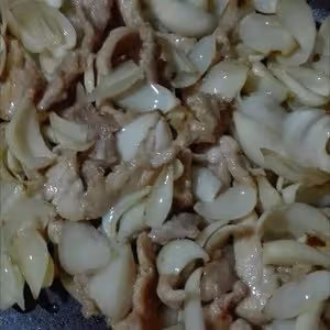 鮮百合炒肉片