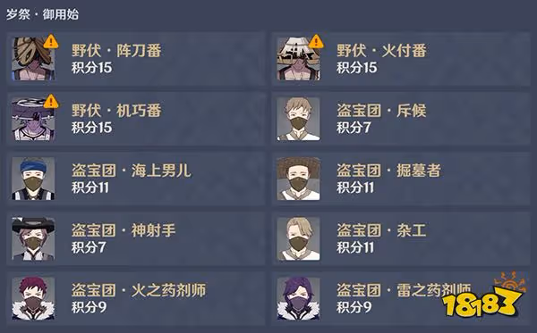 原神3.1版本百人一揆第一關攻略 全試用角色最高倍率打法一覽