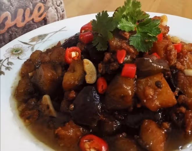 麻椒燜茄丁