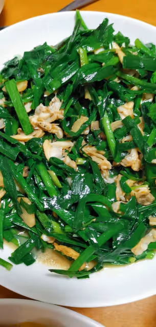 蜆子炒韭菜