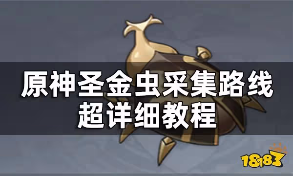 原神聖金蟲採集路線超詳細教程 聖金蟲怎麼獲得