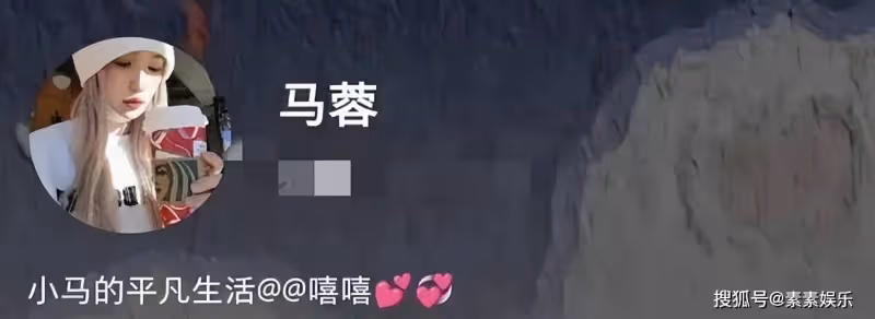 馬蓉移民成功，更換新頭像開啟新生活，取名平凡的小馬
