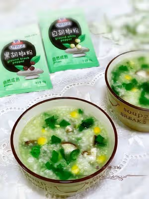 玉米香菇蔬菜粥