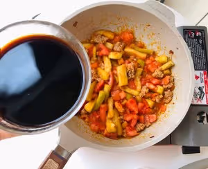 🍅西紅柿肉末🍆茄子燜面🍜含淚吃了兩大碗