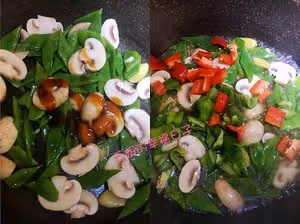 刀豆炒口蘑