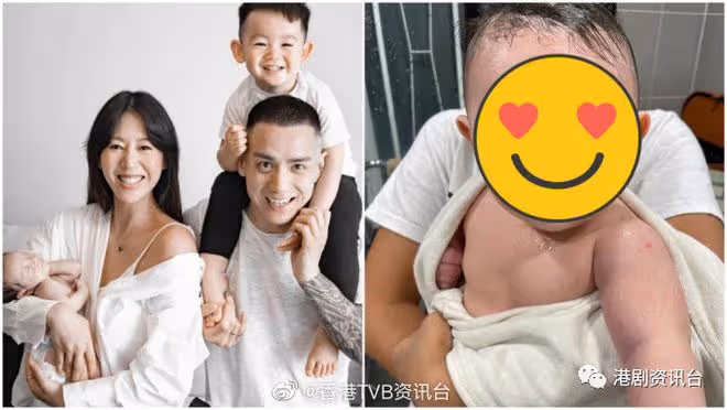39歲前TVB花旦曬二仔浴照!網民贊好靚仔到似《超人特攻隊》積仔
