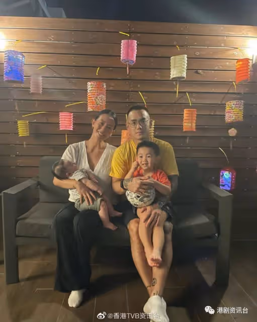 39歲前TVB花旦曬二仔浴照!網民贊好靚仔到似《超人特攻隊》積仔