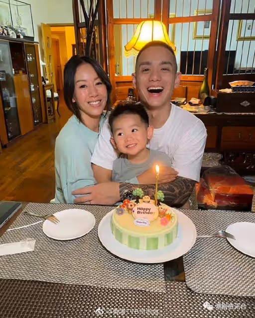 39歲前TVB花旦曬二仔浴照!網民贊好靚仔到似《超人特攻隊》積仔