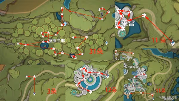 《原神》妮露突破材料帕蒂沙蘭採集路線