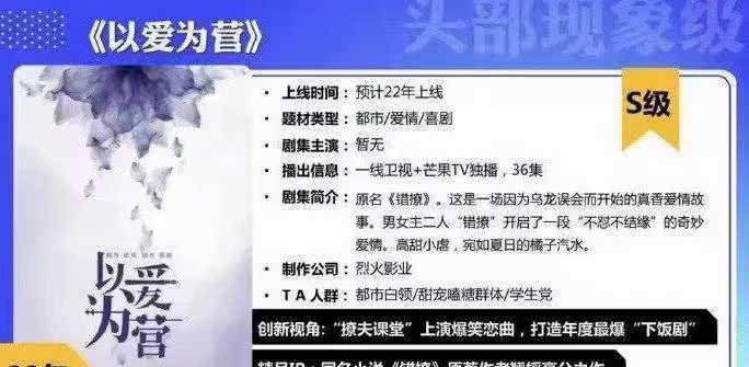 《以愛為營》終於花落王鶴棣、白鹿,粉絲卻為「番位」搶破頭