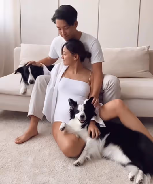 朱玲玲繼兒媳曬孕婦照!懷孕8個月肚大如籮,穿泳衣大長腿吸睛
