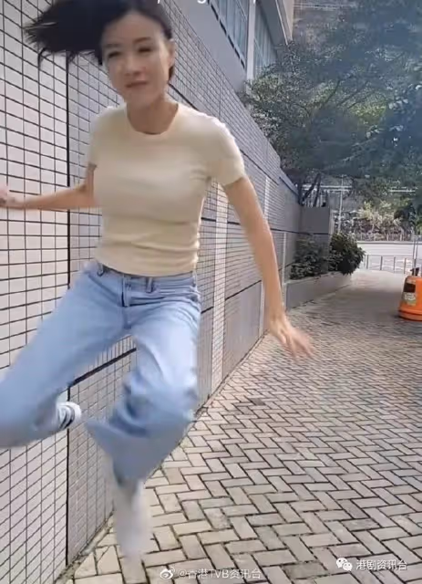 TVB花旦陳茵媺復出身手敏捷!「飛檐走壁」技驚四座
