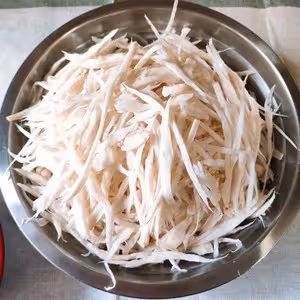燒烤風味的干煸手撕杏鮑菇