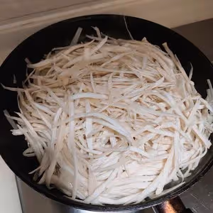 燒烤風味的干煸手撕杏鮑菇