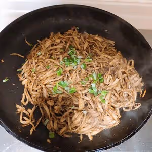 燒烤風味的干煸手撕杏鮑菇