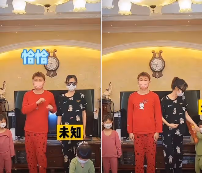 鞏漢林演員兒媳豪宅慶生!依偎老公大秀恩愛,倆女兒長得太像爺爺
