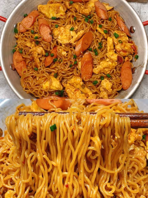 怎麼吃都吃不膩的炒方便麵～超級好吃！