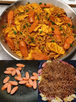 怎麼吃都吃不膩的炒方便麵～超級好吃！