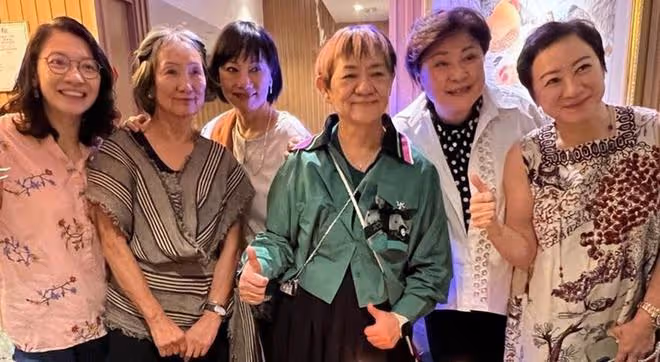 一眾藝人開派對,林子祥前妻罕露面氣質好,59歲港姐冠軍變化大