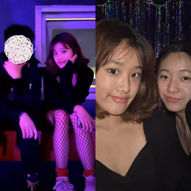 賈靜雯17歲女兒曬性感照，穿漁網襪坐洗手台自拍，美腿矚目顯成熟
