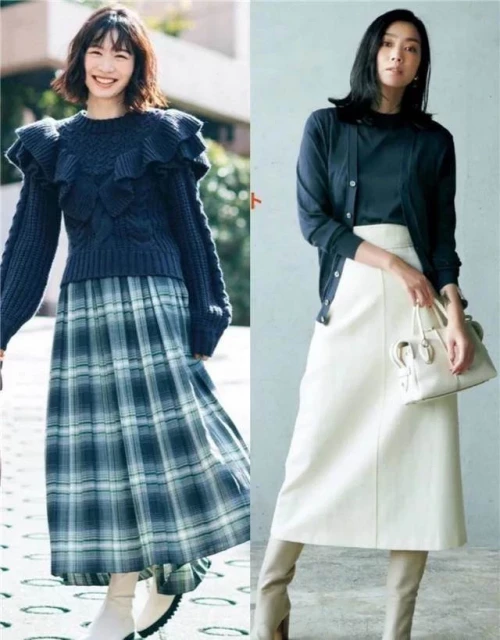 若你才40歲，別打扮太老！ 「過膝半裙」配裸靴，優雅減齡美上天