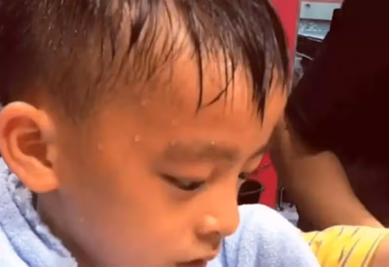 6歲男孩為媽媽分擔辛苦，打包賣鹵菜動作熟練，主動為媽媽夾菜擦汗，網友瘋狂點贊：小男孩和家長都是好樣的