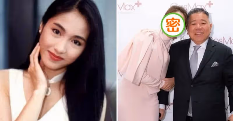 51歲黎姿罕攜富豪老公現身，她穿粉色修身裙嫩如少女，老公面善