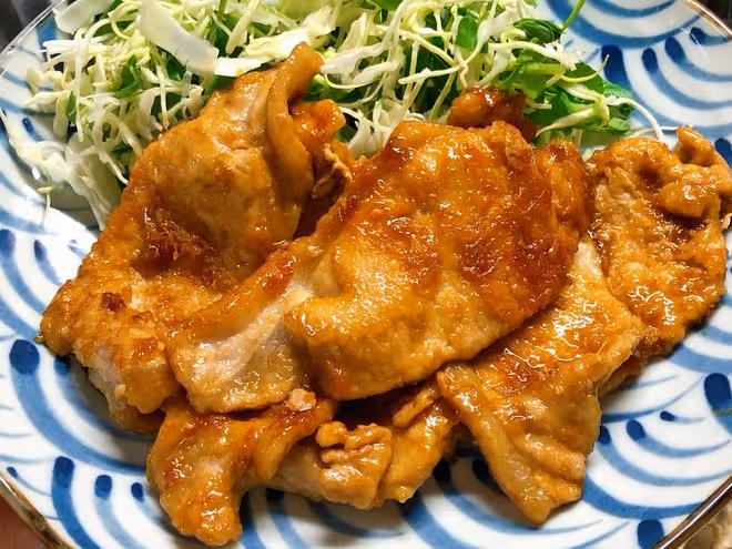 日式豬肉生薑燒/豚肉の生薑焼き