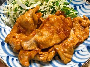 日式豬肉生薑燒/豚肉の生薑焼き