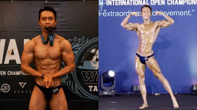 體脂肪只有6%　孫安佐參加健美賽奪第4名
