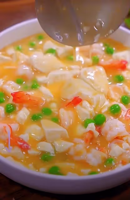 鹹蛋黃蝦仁燴豆腐