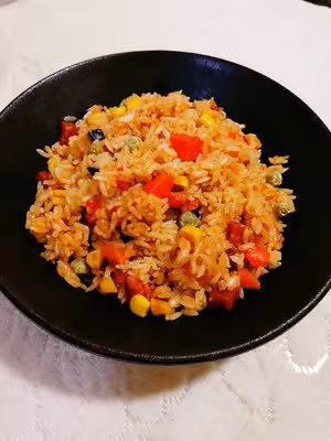 五彩蒸飯（適合寶寶吃的咸飯）