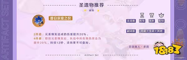 原神多莉攻略合集匯總 多莉聖遺物武器用什麼好